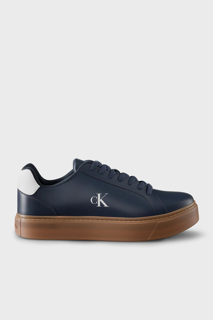 Deri Logolu Sneaker Ayakkabı YM0YM014350ZV Erkek AYAKKABI YM0YM01435 0ZV