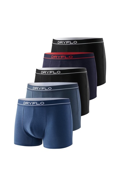 Set 5 perechi Boxeri pentru Barbati, 95% Bumbac, Confortabili, Dryflo, DP125
