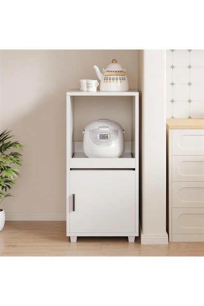 Slim White Kitchen Storage Cabinet – Smart Storage for Narrow Gaps, 35*40*88CM