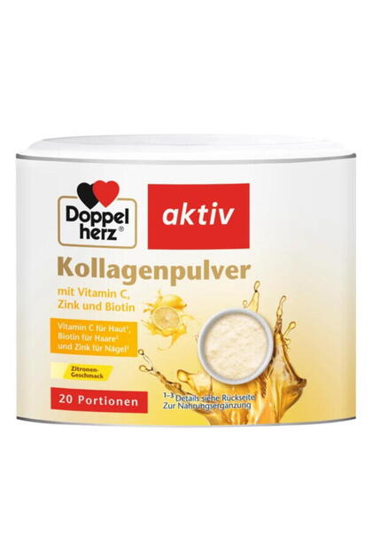 Kollagen Pudra cu Vitamina C, Zinc si Biotina cu Aroma de Lamaie 150g