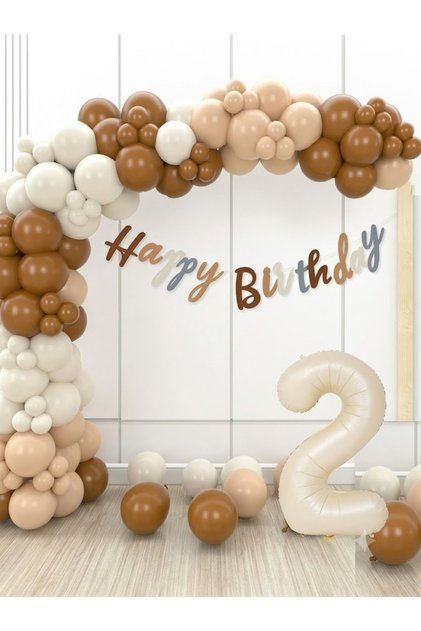 2-Year-Old Brown Birthday Set