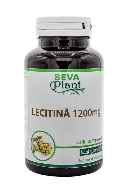 Λεκιθίνη 1200mg, συμπλήρωμα για την υγεία του εγκεφάλου, 60 κάψουλες, SevaPlant