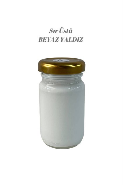 Sır Üstü BEYAZ Yaldız Boya 50 gr (ÇİNİ-SERAMİK-CAM-PORSELEN VB.)