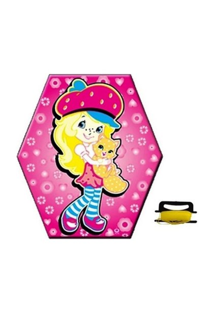 Çıtalı Altıgen Uçurtma 68x78 cm Sarı Saçlı Prenses Desenli, Dayanıklı, Uzun Kuyruklu Çocuk Uçurtması