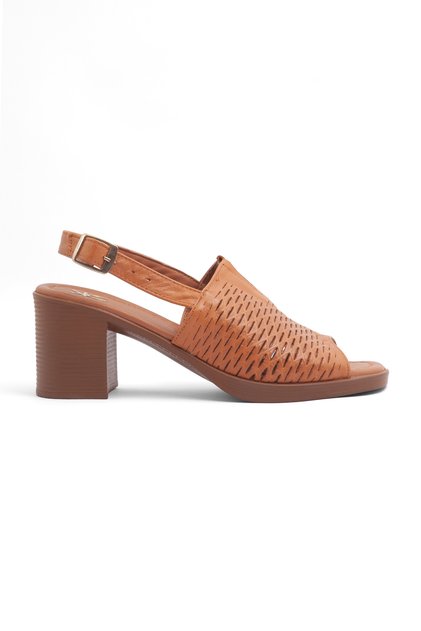 As 108 Genuine Leather Heeled Shoes with Adjustable Buckle