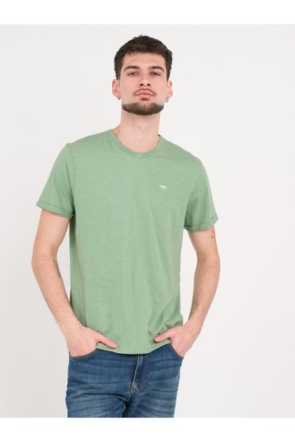 - Tricou barbat cu maneca scurta de culoare uniforma