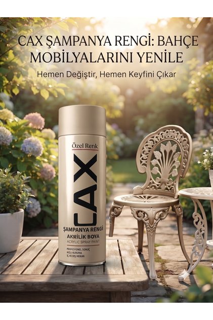 CAX Rengi Akrilik Sprey Boya 400ml - Ahşap Bahçe Mobilyası ve Hobi Boyası