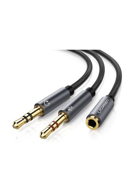 Splitter audio AV140 20899 jack 3,5 mm 0,2 m negru
