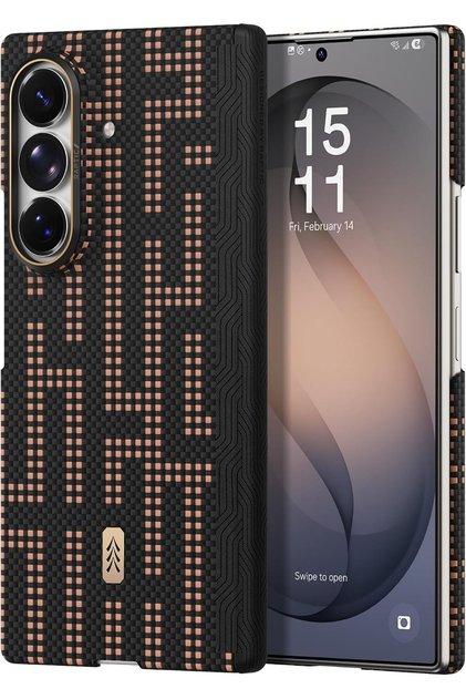 Aramid Skin Pro for Samsung Galaxy Z Fold 8 ULTRA Case [BACK cover only] MagSafe Compatible Aramid Fiber [Hinge Protection] Military Grade Ultra Slim - Grid Valor