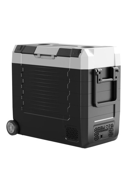 Lada frigorifica profesionala cu compresor, 2 x Zone, 55 l, Troller, DC 12/24V AC100-240V, aplicatie