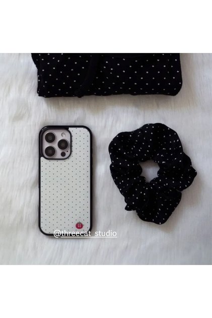 iPhone 15 only Case Korean ins Polka Dots Strawberry Tomato Y2K Phone Case For iPhone 17 16 15 14 13