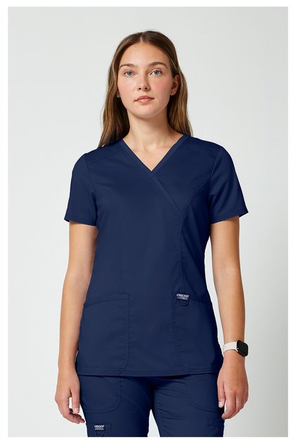 Wwe610 Women's Scrubs Top – Imported, 70 ° Washable in C, Modern Classic Cut and Comfortable Doctor/Nurse Single Top