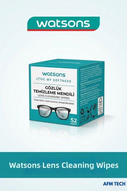 Watsons Glasses Cleaning Wipes 52 Pieces / Glass Screen Phone Computer Mobile Portable Wipes Cloth