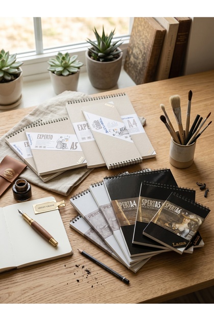 Sperta, Experto, Peritum Set A6-A5-A4-Gr Sketchbook 300Gr, 200Gr, 100Gr Sketchbook