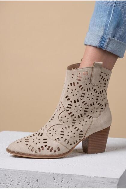 Women's Large Size Summer Boots 41-42-43-44-Teen Suede