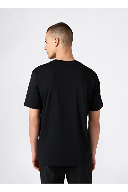 Champion 220273-KK001 SS Tee Siyah Yuvarlak Yaka Düz Erkek T-Shirt