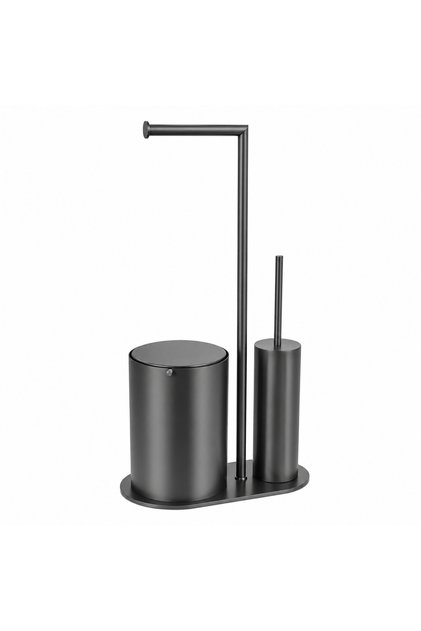 Banyo 3'lü Hareketli Wc Set Füme 71x33x21 cm