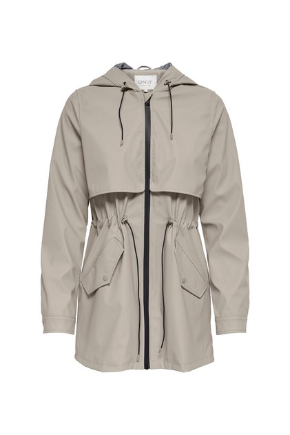 Gri Kadın Ceket ONLRACE SHORT RAINCOAT OTW