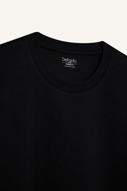 Defacto Black Men's T-Shirt X3926Az/Bk81- Trendyol