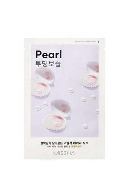 Mască pentru ten obosit cu extract de perle Airy Fit Sheet Mask Pearl, 19g