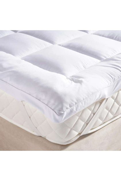 Room Essential Mattress Topper 160x200+4cm-white