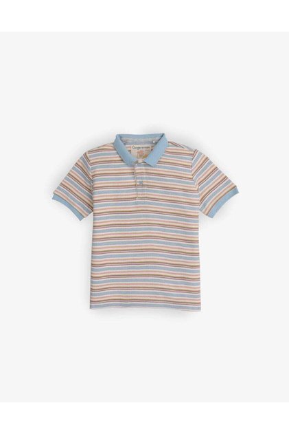 Boys' Horizontal Stripe Half-Sleeve T-Shirt
