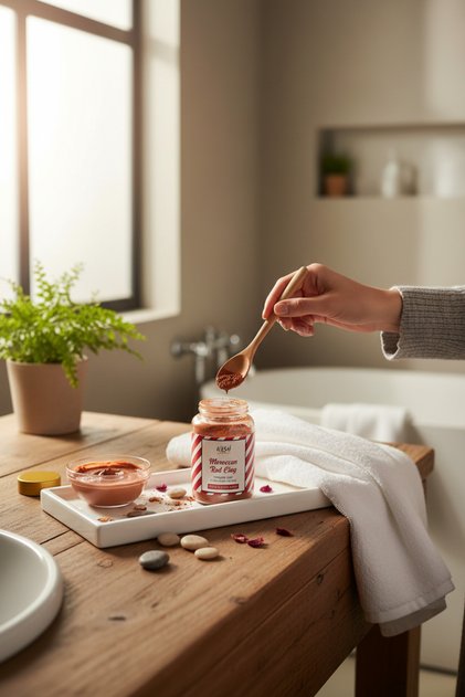 Red Clay Mask - Moroccan Red Clay Mask Natural Facial Mask