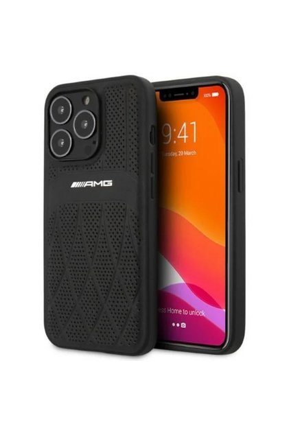 Θήκη κινητού, Δέρμα, Συμβατή με Apple iPhone 13 Pro Max, Μαύρο