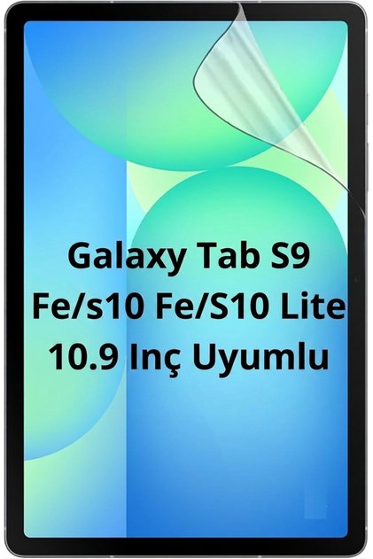 Galaxy Tab S9 Fe/s10 Fe/S10 Lite 10.9 Inç Tablet Ekran Koruyucu Cam Nano Esnek Kırılmaz Tam Kaplar
