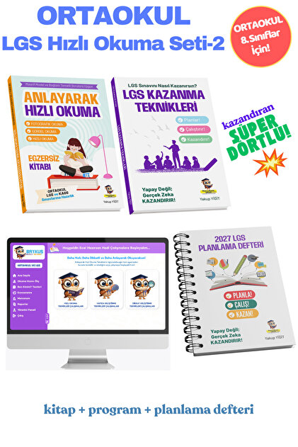Baykuş Okuyan Çocuk Yayınları LGS Hızlı Okuma | 8.Sınıf Hızlı