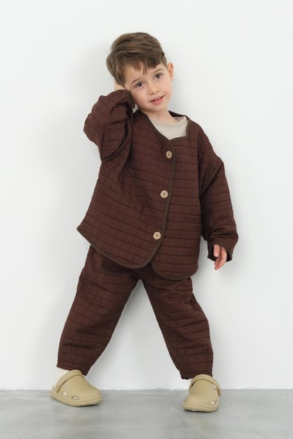 Oversized Jacket Dark Brown