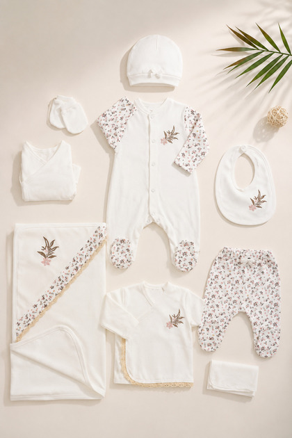 Baby Girl Newborn Lace 10-Piece Hospital Outfit Stl6799