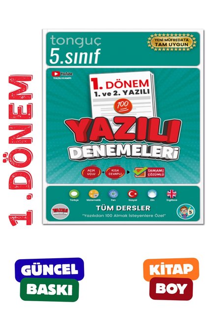 5. Sınıf Yazılı Denemeleri 1. DÖNEM 1 ve 2. Yazılı