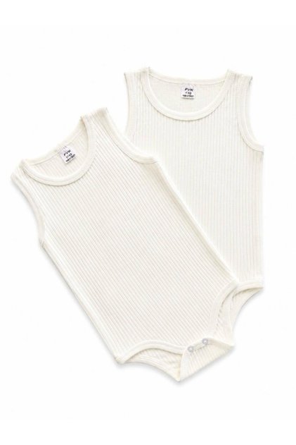 Ecru Color 2-Piece Snap-Closure Cotton Bodysuit – Comfortable Fit for Children with Special Needs Aged 4-12