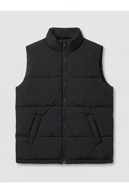 Two Mt Shop Quality Lcw Kids Black Crinkle Plain Boys Inflatable Vest