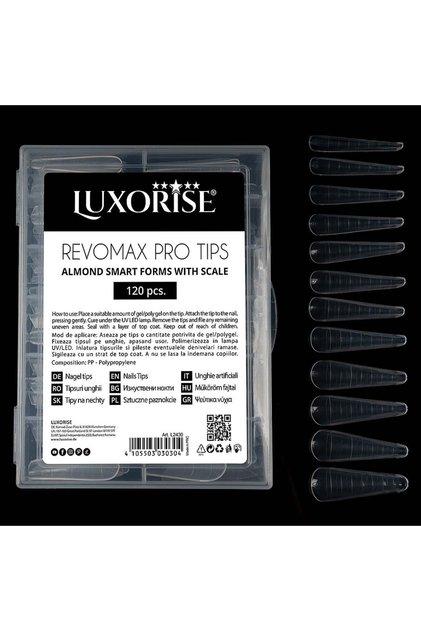 Vârfuri reutilizabile REVOMAX PRO TIPS - model Almond, 120 buc