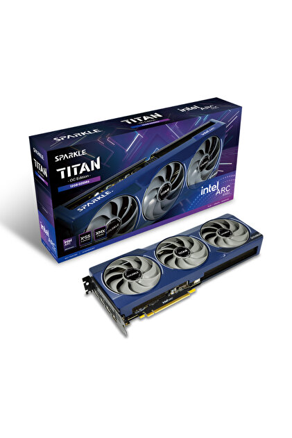 【美品】SPARKLE Intel Arc B580 TITAN OC 元箱あり Intel Sparkle Arc B580 Titan 12GB GDDR6 192Bit Ekran Kartı