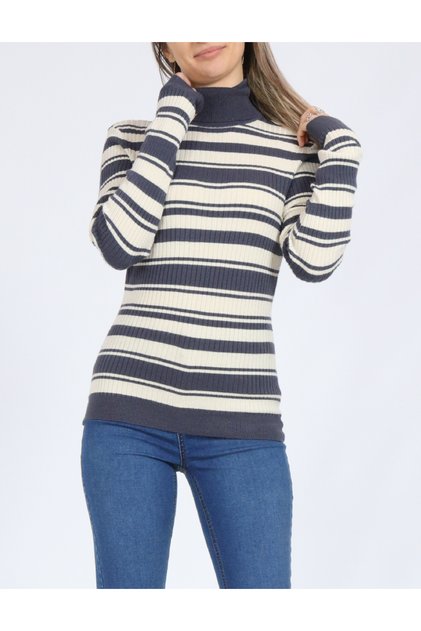 Bluza, Albastru/Crem