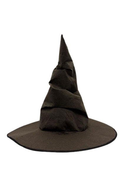 Kahverengi Harry Potter Keçe Seçmen Şapka – Hogwarts Cadı ve Büyücü Kostüm Aksesuarı