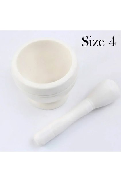 Size4 Resin Setmortar and Pestle Garlic Herb Spice Mixing Grinding Crusher Bowl Restaurant Kitchen T