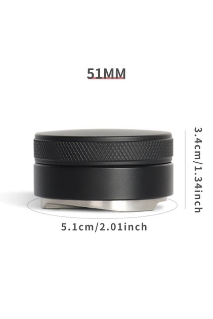 51mm Coffee Distributor Espresso Distribution Tool/Leveler 3 Angled Slopes Adjustable Palm Tamper Fi