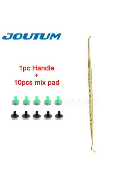 Gold Kit Dental Resin Filling kit Molding Tools Light Cure Resin Filling Spatula Mixing Handle and