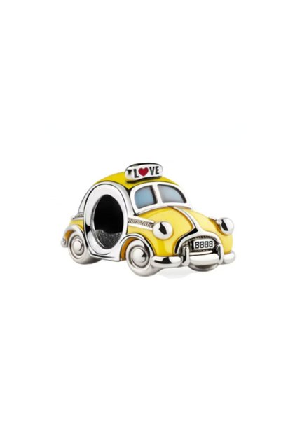 B4586 Hot New 925 Silver racing car Pendant Bus Charm Car Sedan Security Chain Beads Fit Original Br