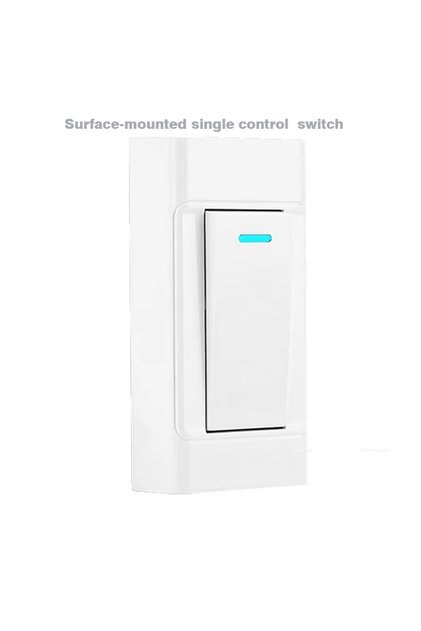 110 250V 1 gang 1 way WHITE Surface-mounted Control Switch 1 2 Gang 1 2 Way 110~250V Bedroom Bedside