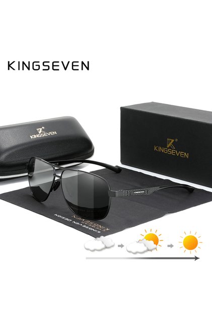 Other Black Photochromic KINGSEVEN Polarized Aluminum Sunglasses Men UV400 HD Lens Pilot Eye Protect