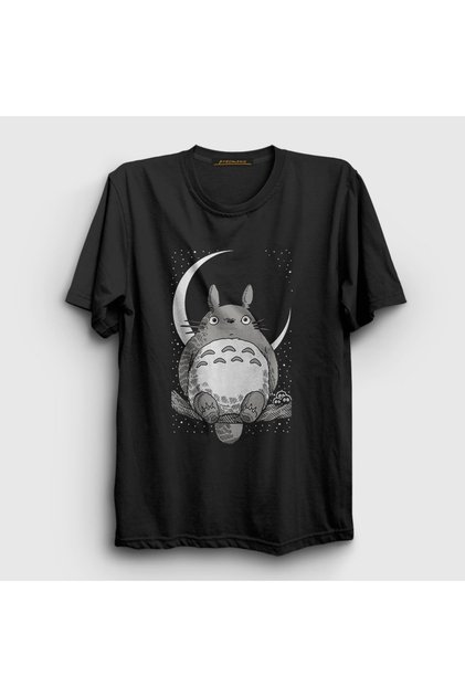 Unisex Black My Neighbor Totoro Night T-Shirt 539403 Tt