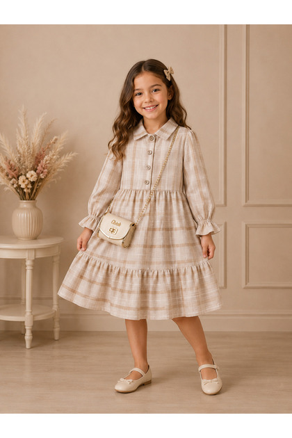 Tivido Girl's Dress with Bag