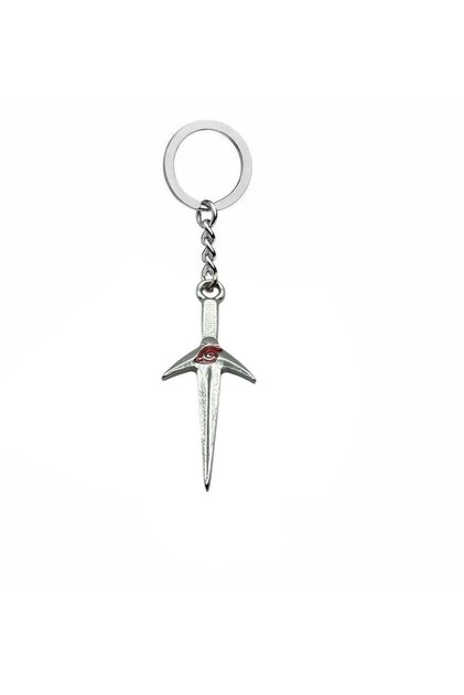 Naruto Kunai Figured Itachi & Sasuke Themed Metal Keychain – Unisex Anime Accessory