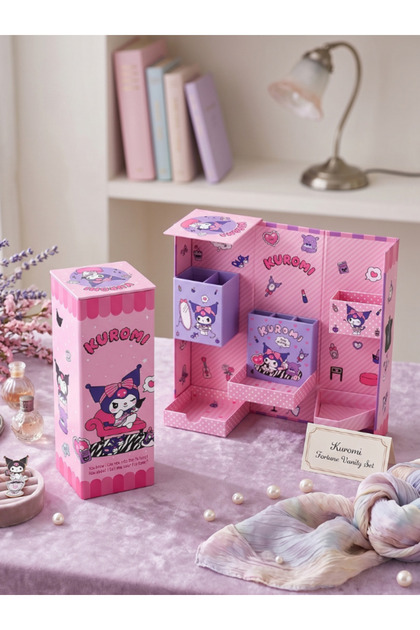 Kuromi Themed Upright Organizer Box