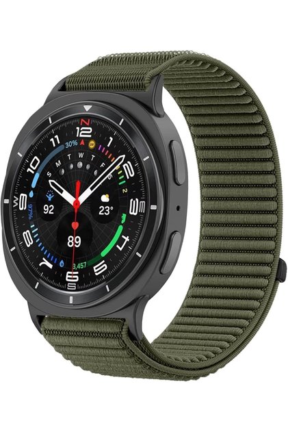 Nylon Field Mountain Pattern Braided Watch Strap for Samsung Galaxy Watch 8 Classic/Watch 8